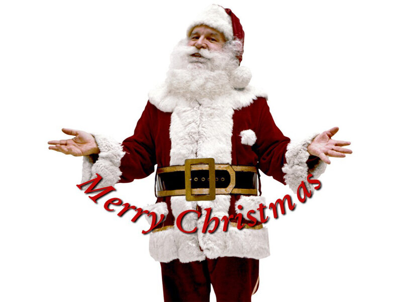 Santa Claus Figure — Red, Festive, Winter, Photograph
