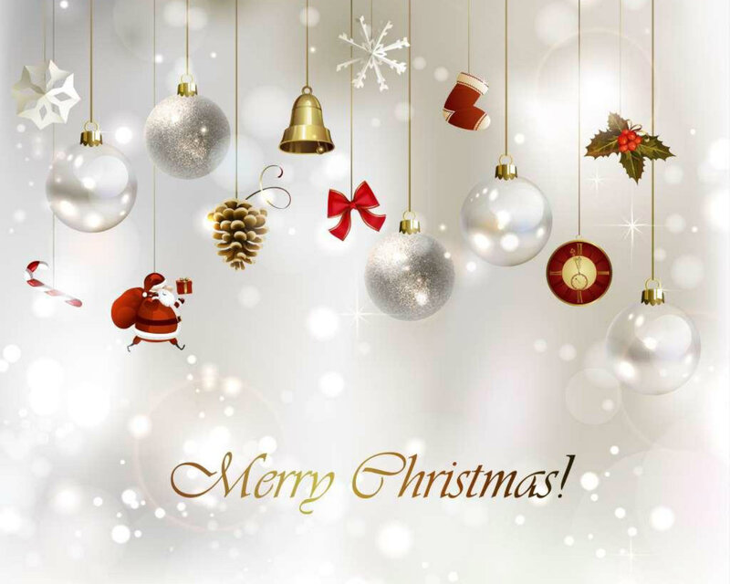 Santa Claus Figure — White, Festive