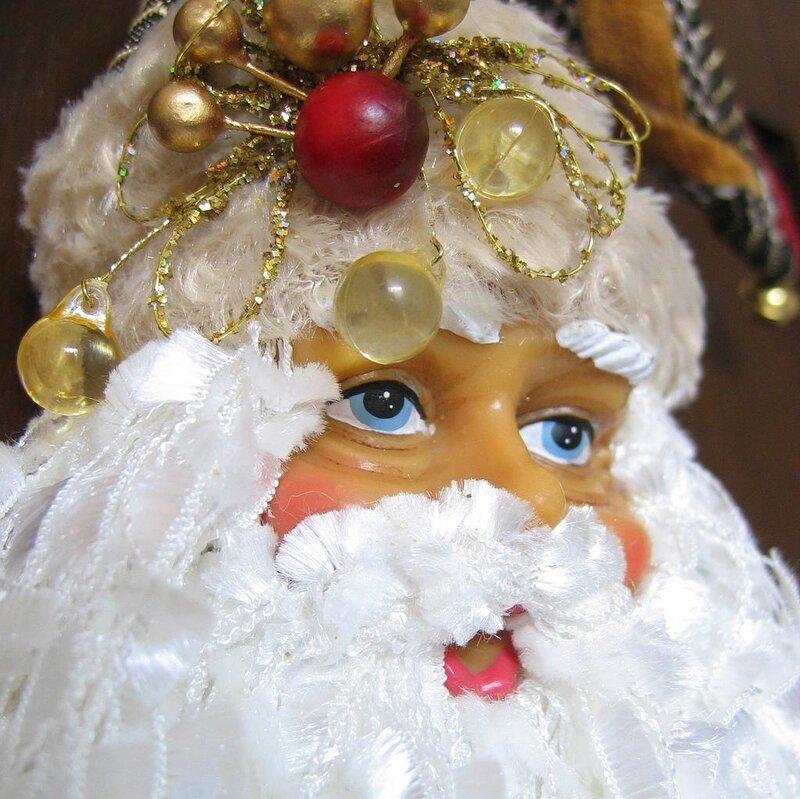 Santa Claus figurine close-up