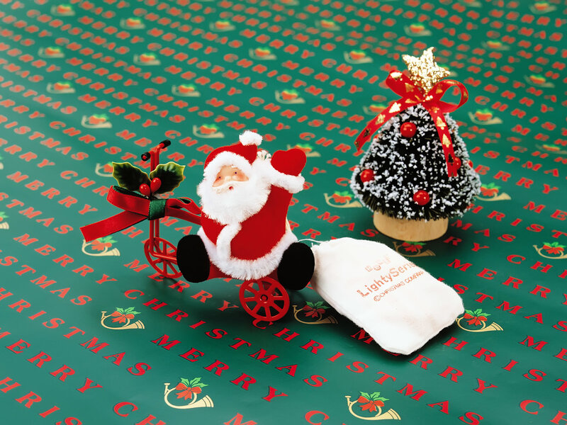 Santa Claus Figurine — Green