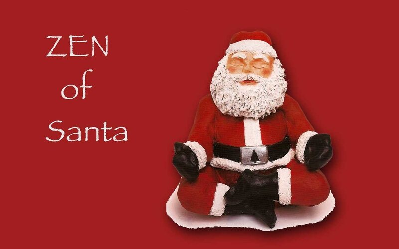 Santa Claus Figurine — Red, Peaceful