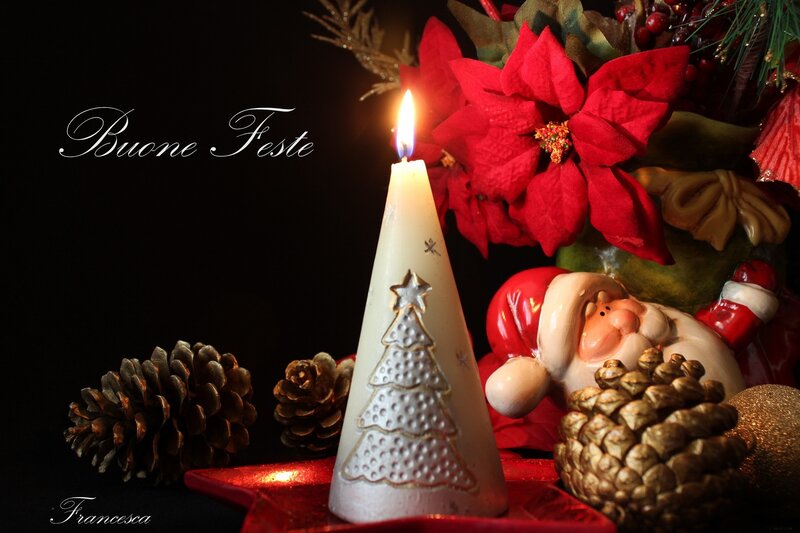 Santa Claus Figurine with Candle