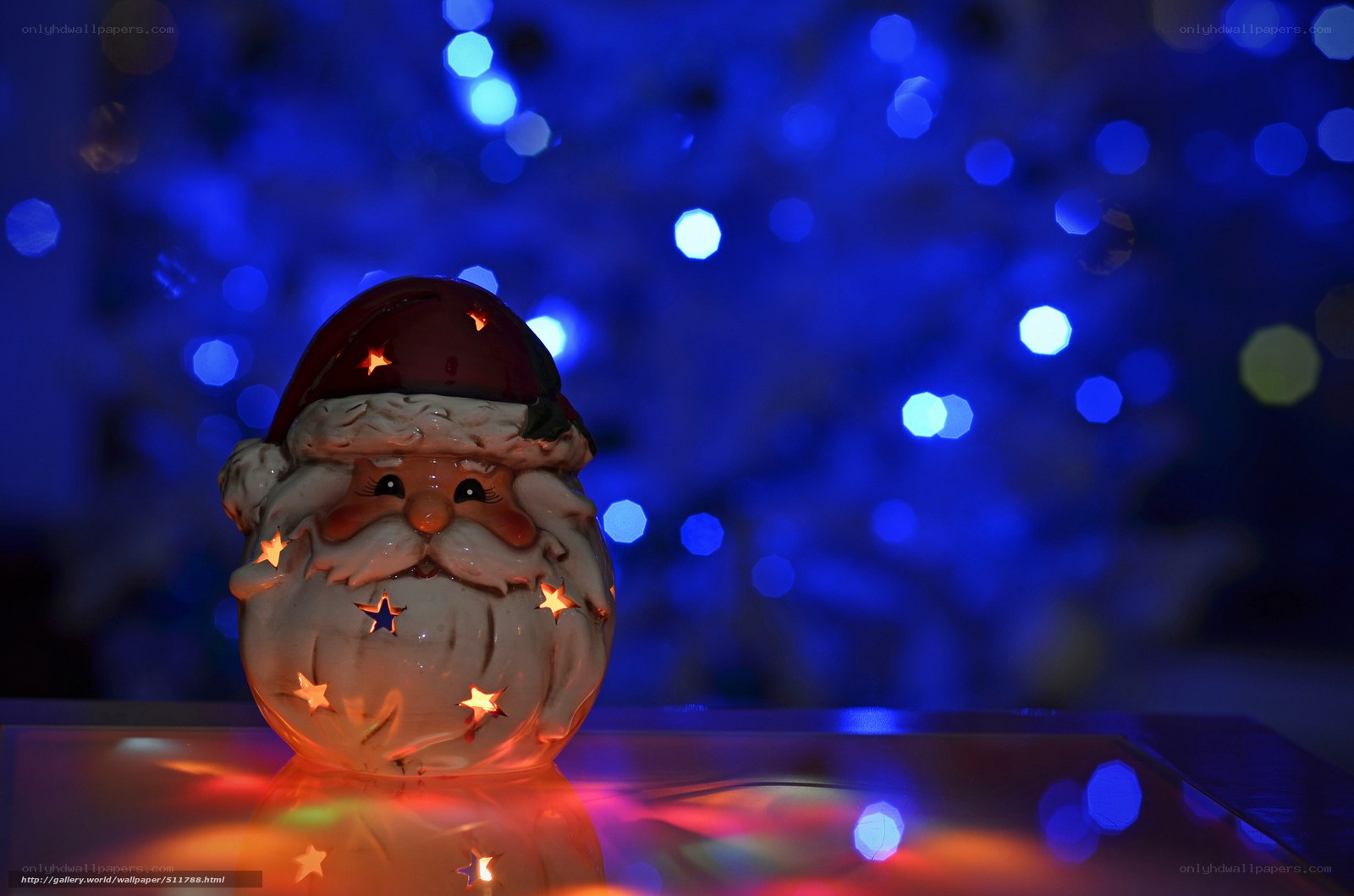 Santa Claus figurine with lights