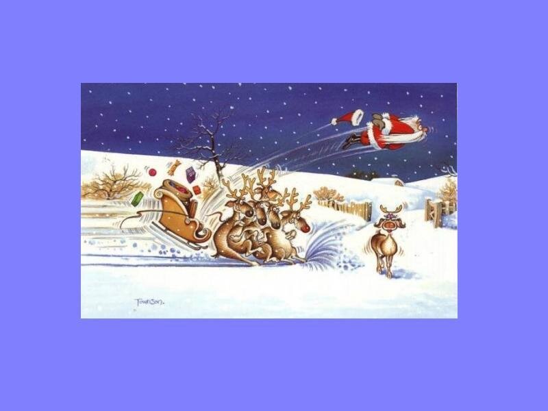 Santa Claus Flying