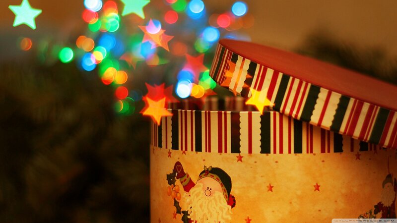 Santa Claus Gift Box — Red