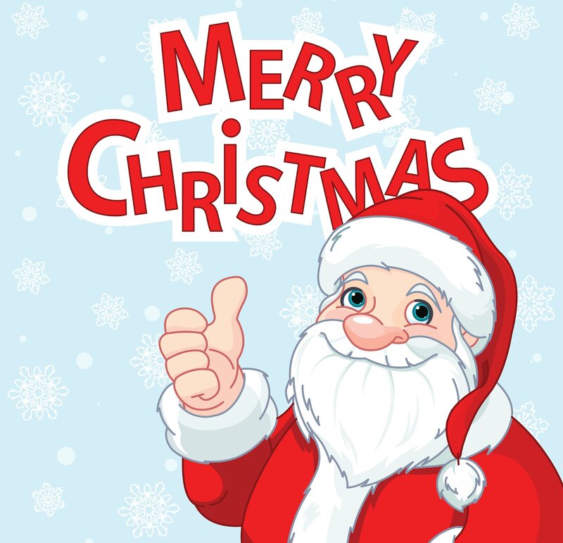 Santa Claus Giving Thumbs Up