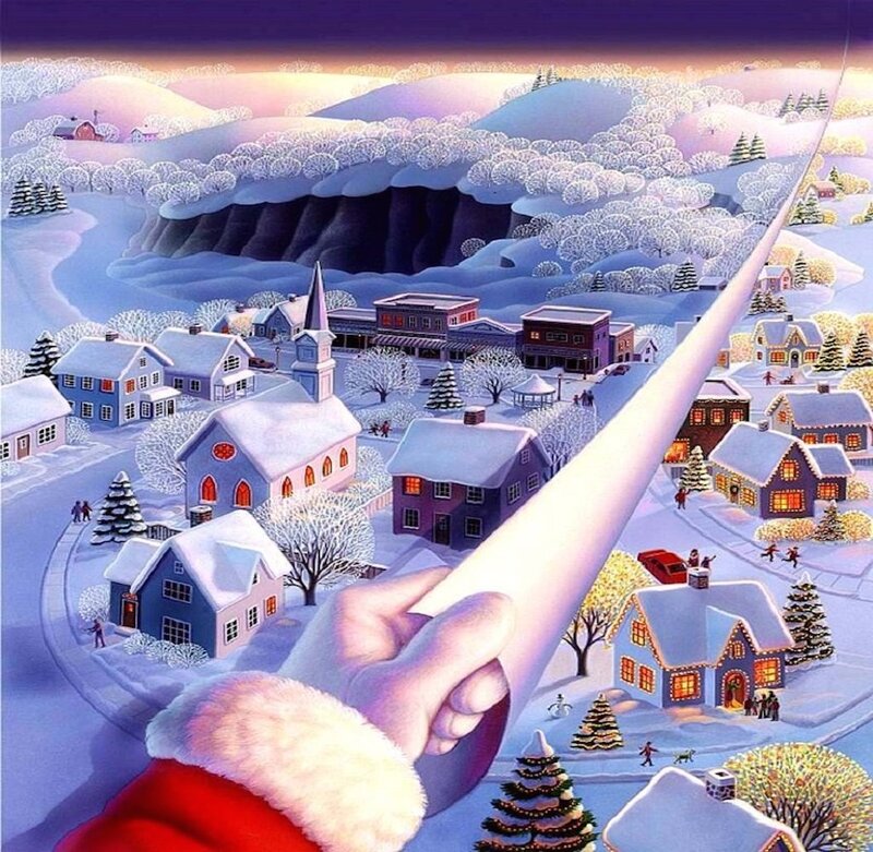 Santa Claus Hand — White
