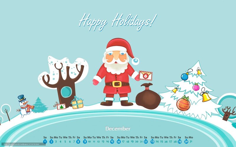 Santa Claus holiday calendar