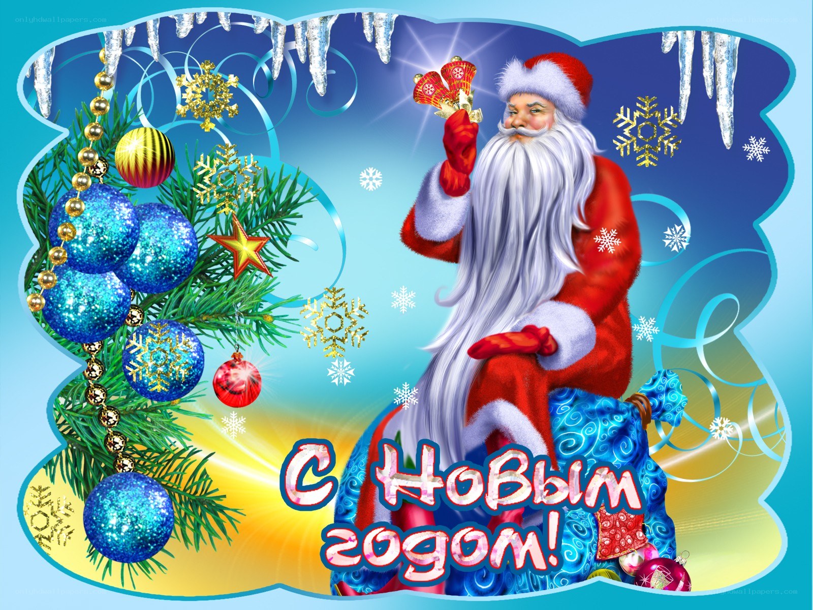 Santa Claus holiday greeting
