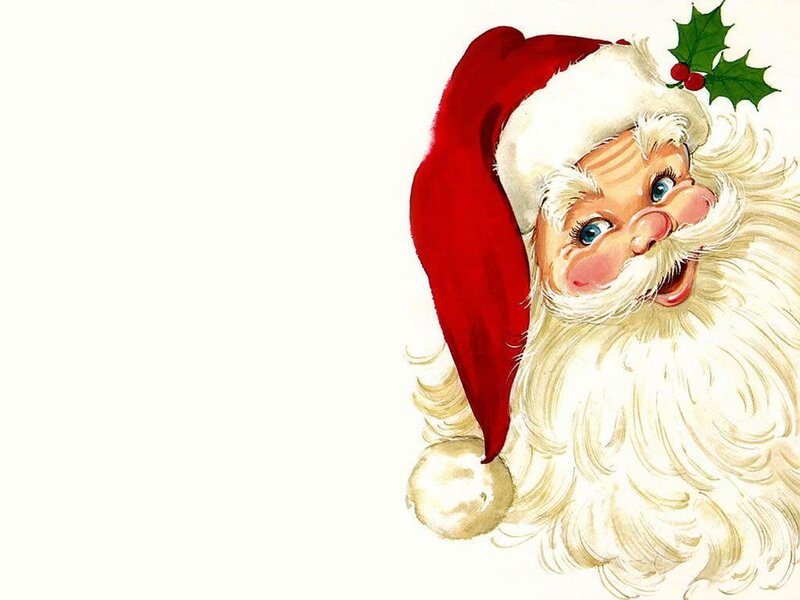 Santa Claus Illustration — Red