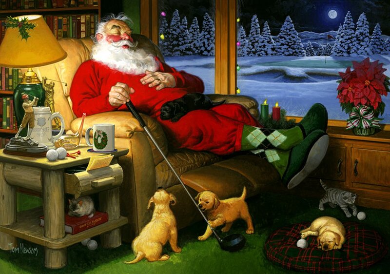 Santa Claus in Armchair