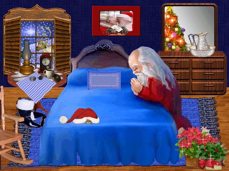 Santa Claus in Bedroom