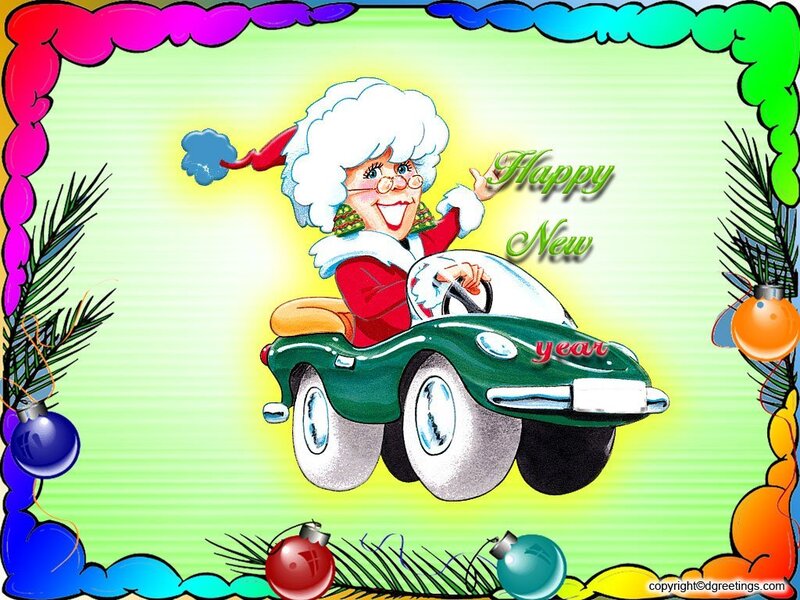 Santa Claus in Car