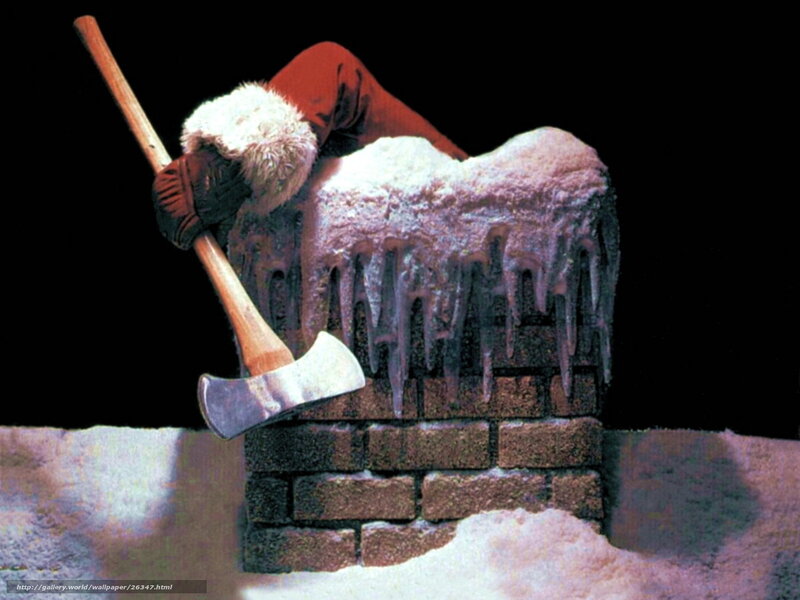 Santa Claus in chimney