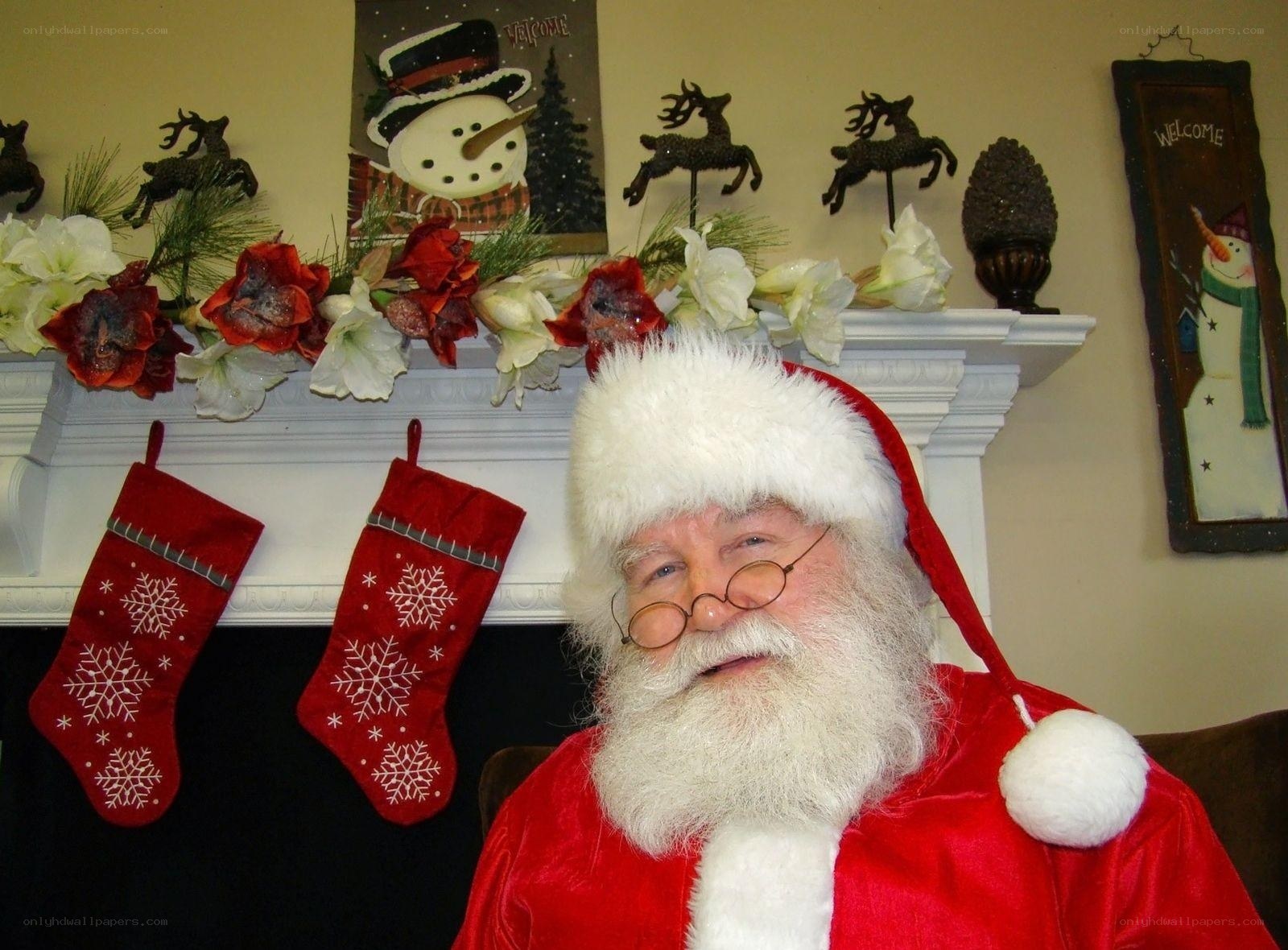 Santa Claus in festive setting