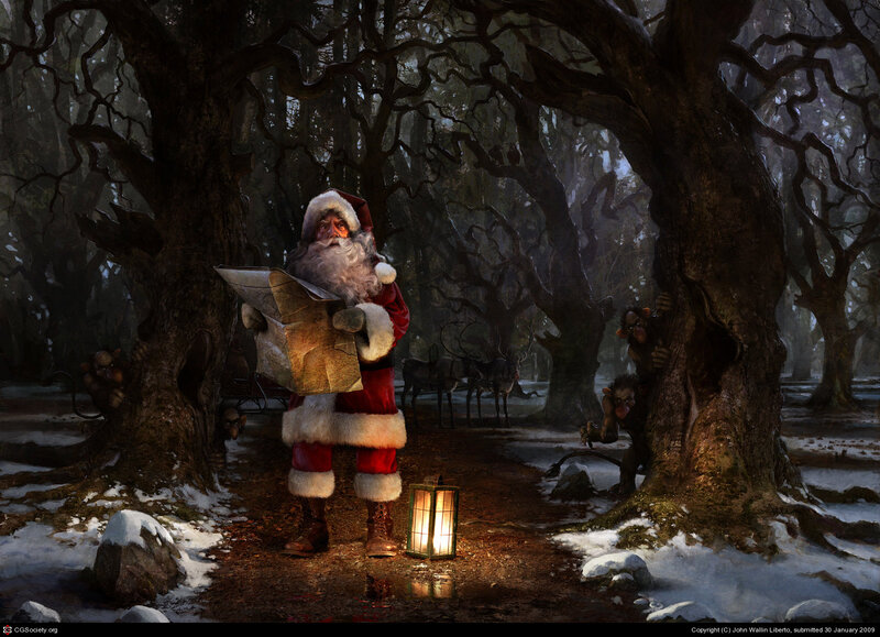 Santa Claus in Forest