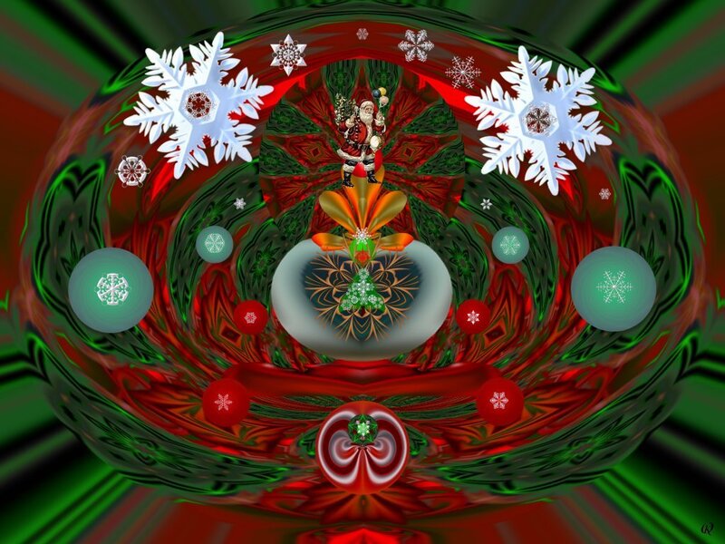 Santa Claus in Fractal Sphere