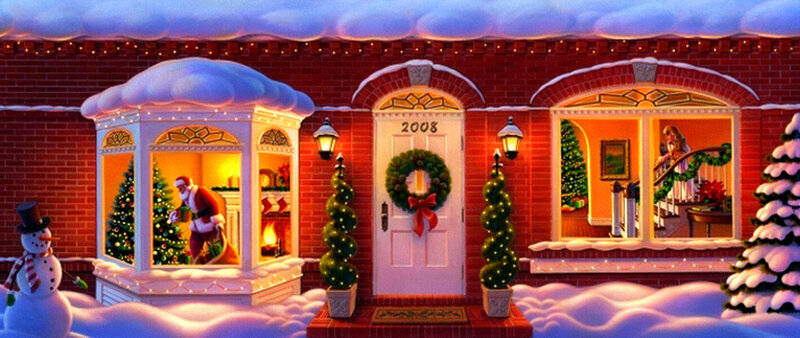 Santa Claus in House — Red