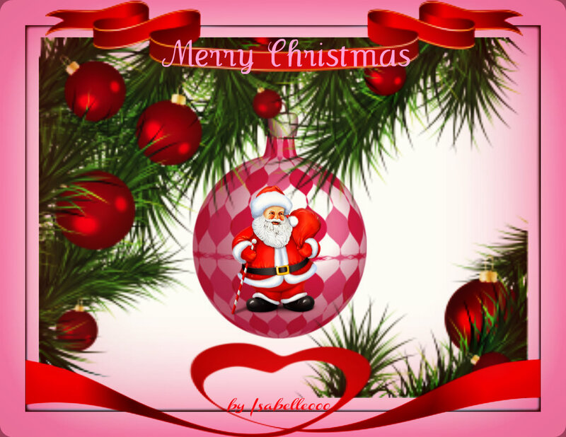 Santa Claus in Ornament — Pink