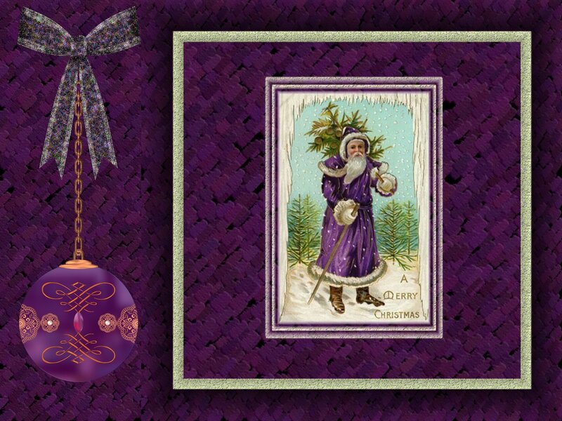 Santa Claus in Purple