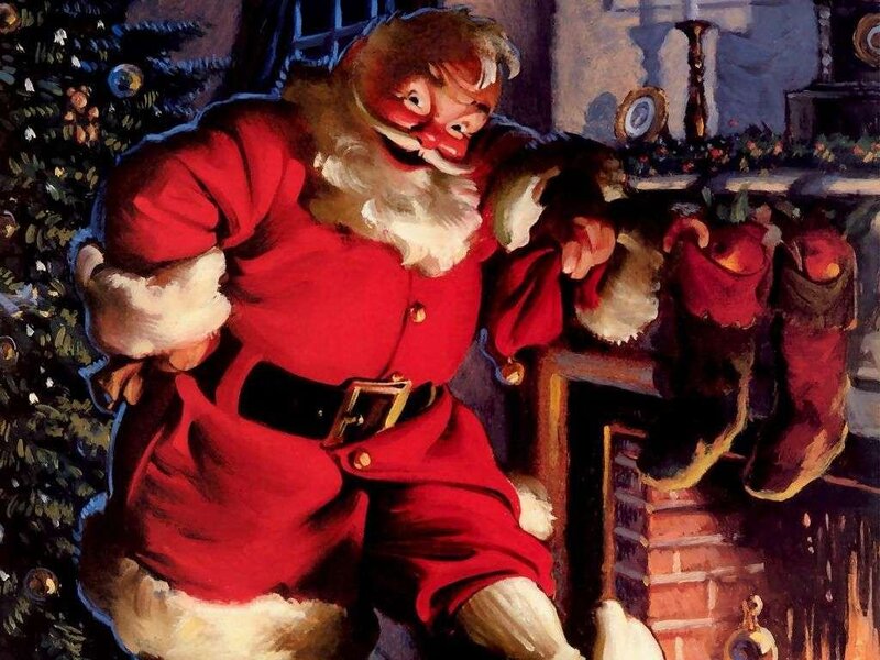 Santa Claus in Red Suit — Festive