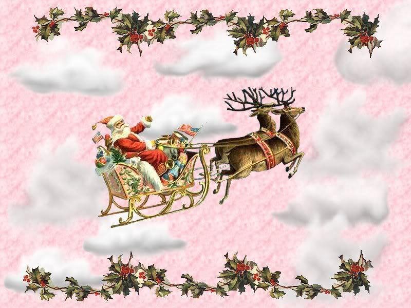 Santa Claus in sleigh