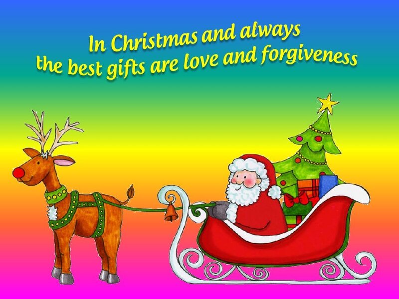 Santa Claus in Sleigh — Blue, Festive