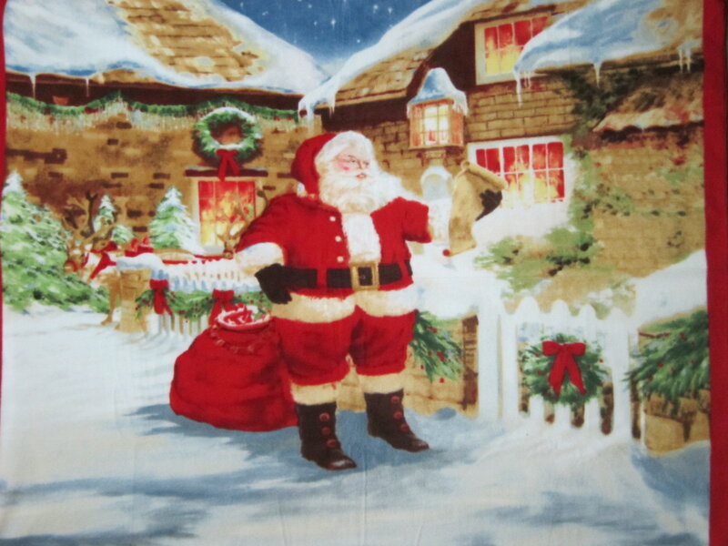 Santa Claus in Snow — Red, Festive