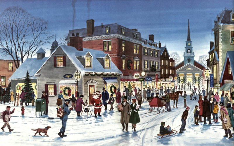 Santa Claus in Town — White