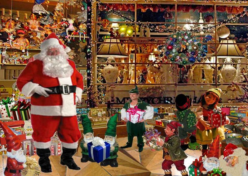 Santa Claus in Toy Store