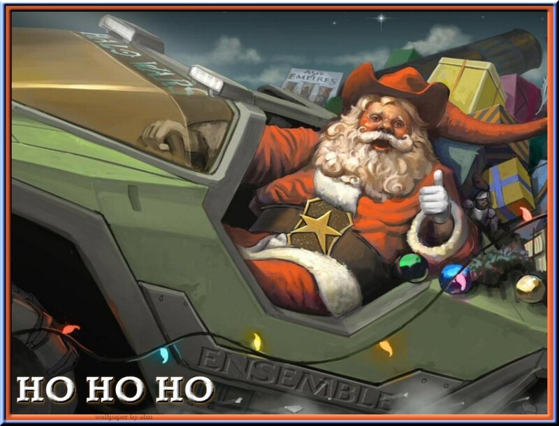Santa Claus in Vehicle