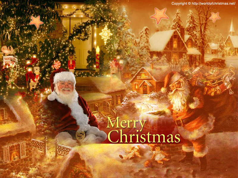 Santa Claus in Village