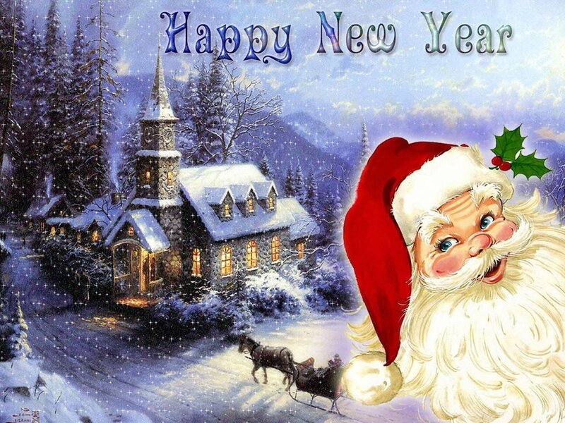 Santa Claus in Winter — White