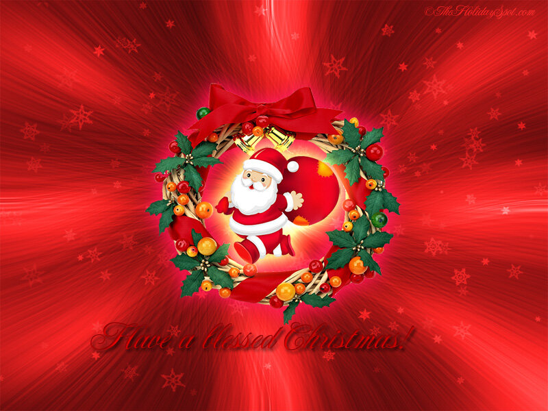 Santa Claus in Wreath