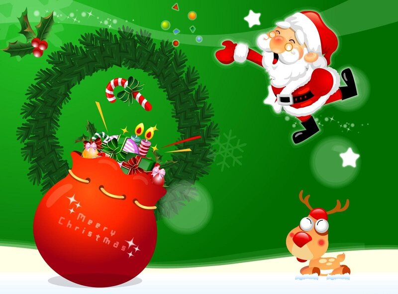 Santa Claus Jumping