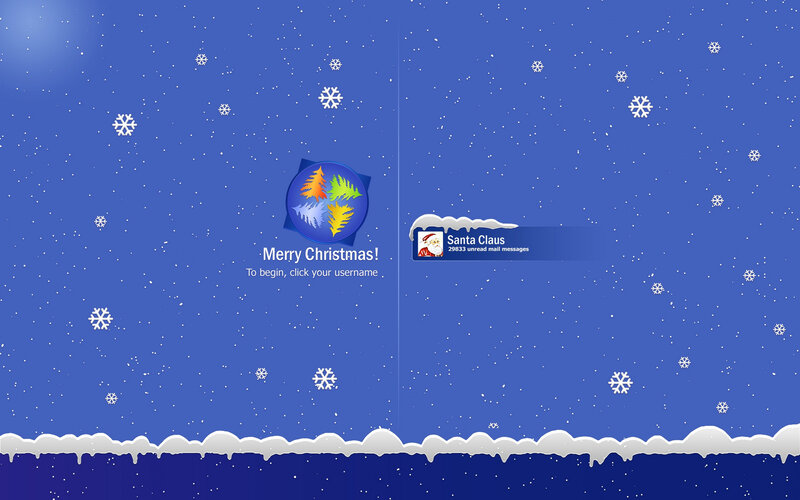 Santa Claus Login Screen