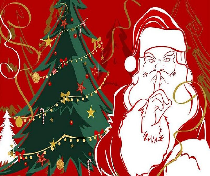 Santa Claus Making Shush