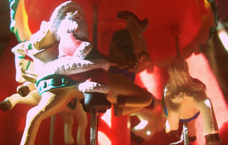 Santa Claus on Carousel