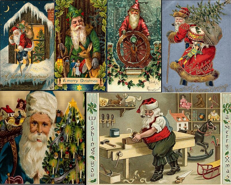 Santa Claus on Christmas Cards