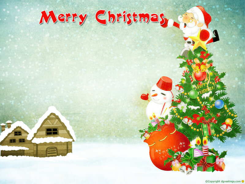 Santa Claus on Christmas Tree