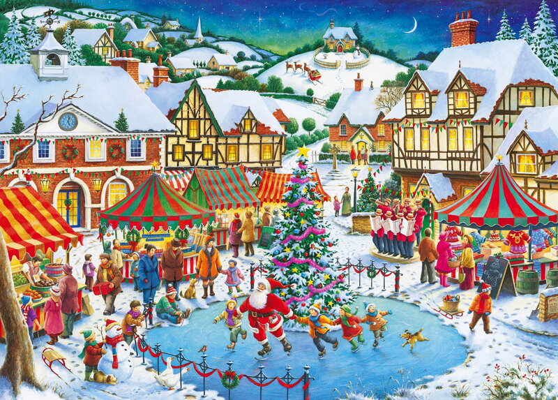 Santa Claus on Ice — White