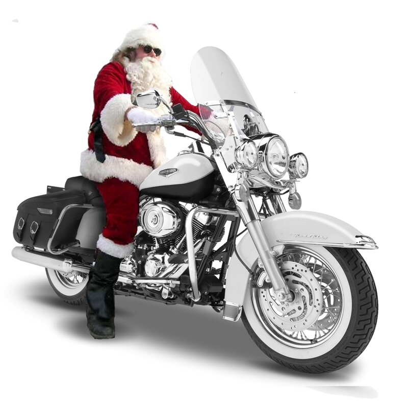 Santa Claus on Motorcycle
