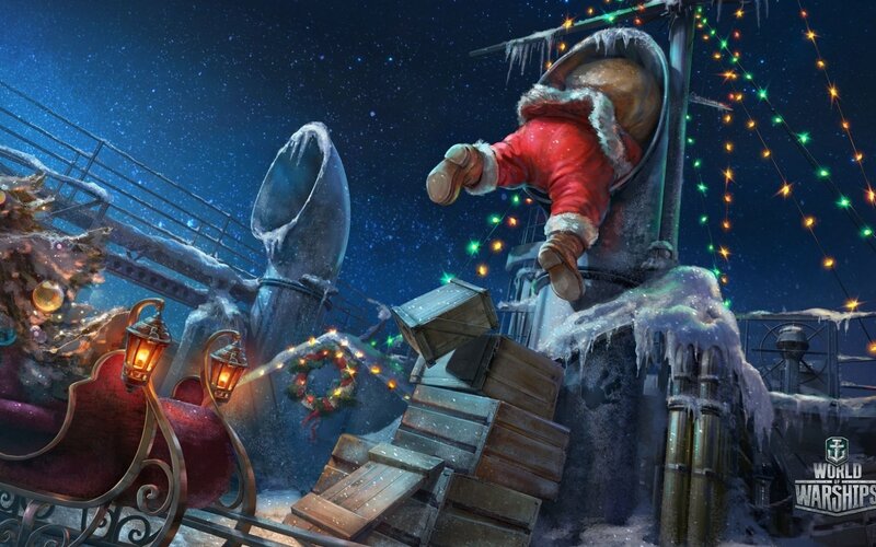 Santa Claus on Ship
