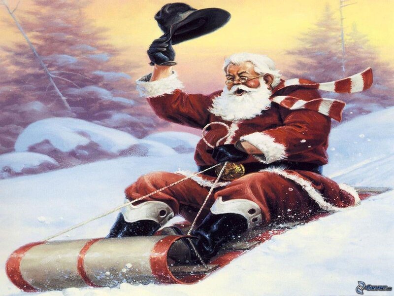 Santa Claus on Sled