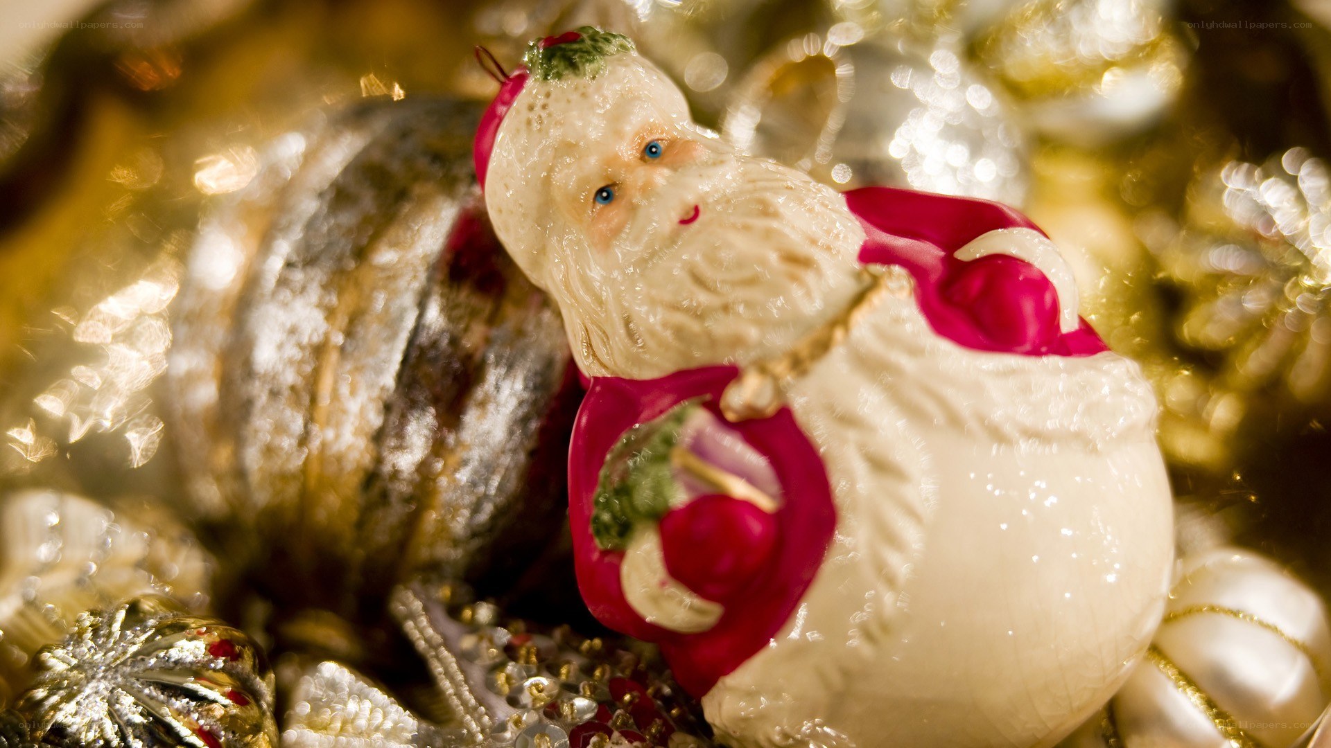Santa Claus ornament close-up
