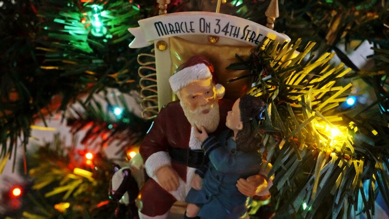 Santa Claus Ornament — Green, Festive, Night