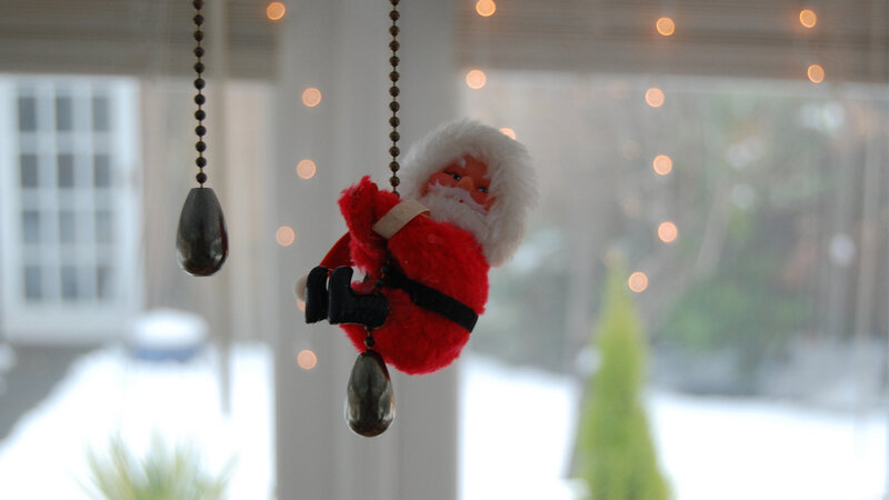 Santa Claus Ornament — Red, Festive