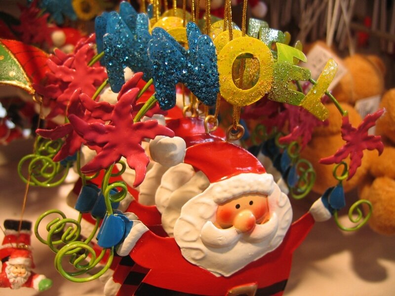 Santa Claus Ornament — Red
