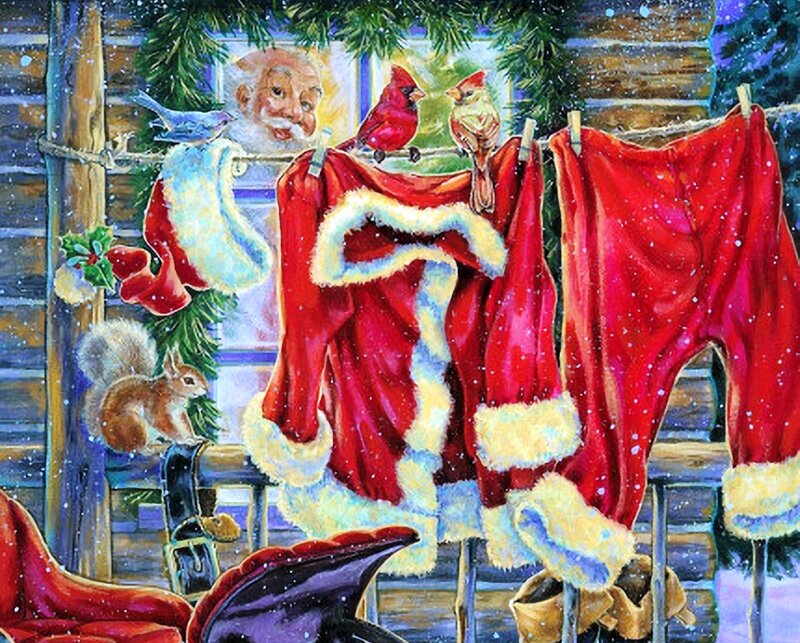 Santa Claus Outfit — Red, Festive