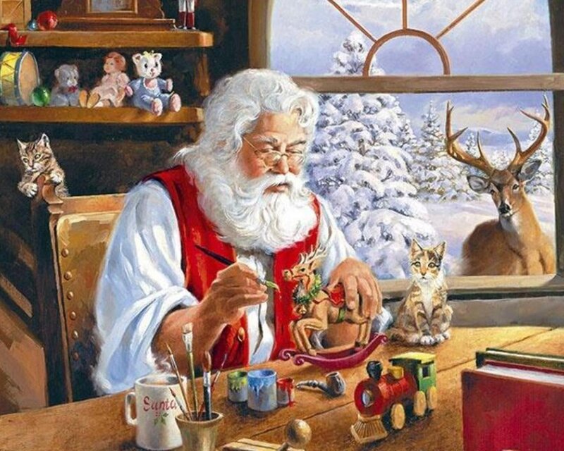 Santa Claus Painting Toys
